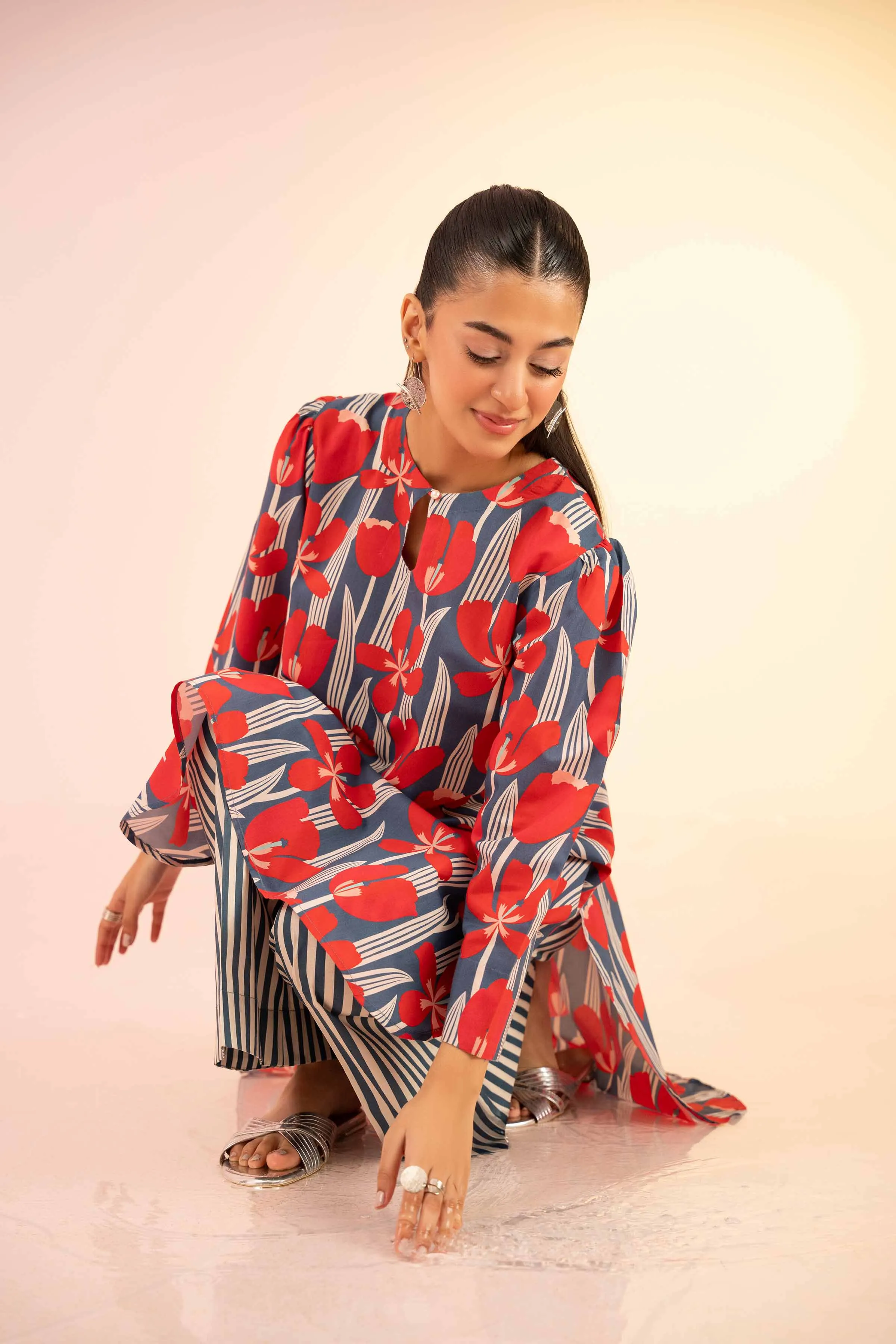 2 Piece - Printed Suit - PS25-11