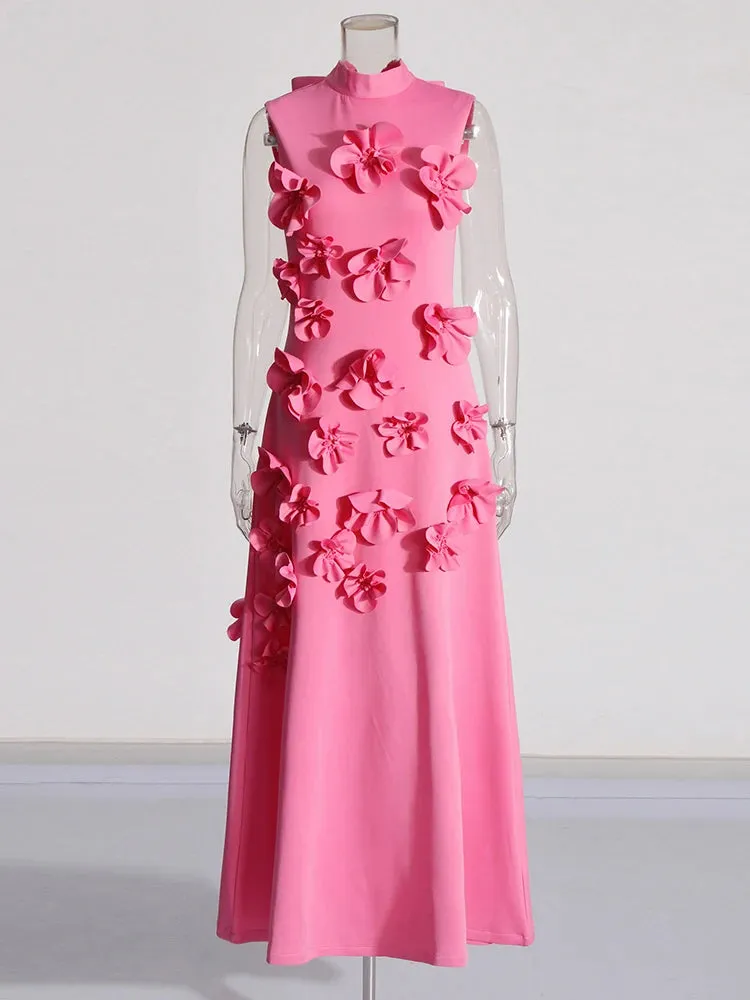 Appliques Elegant Collar Dress - Kristy