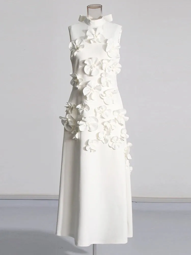 Appliques Elegant Collar Dress - Kristy