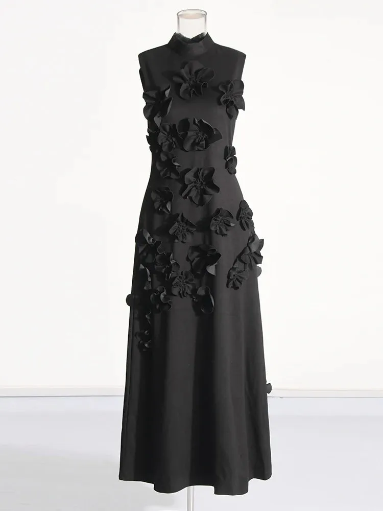 Appliques Elegant Collar Dress - Kristy