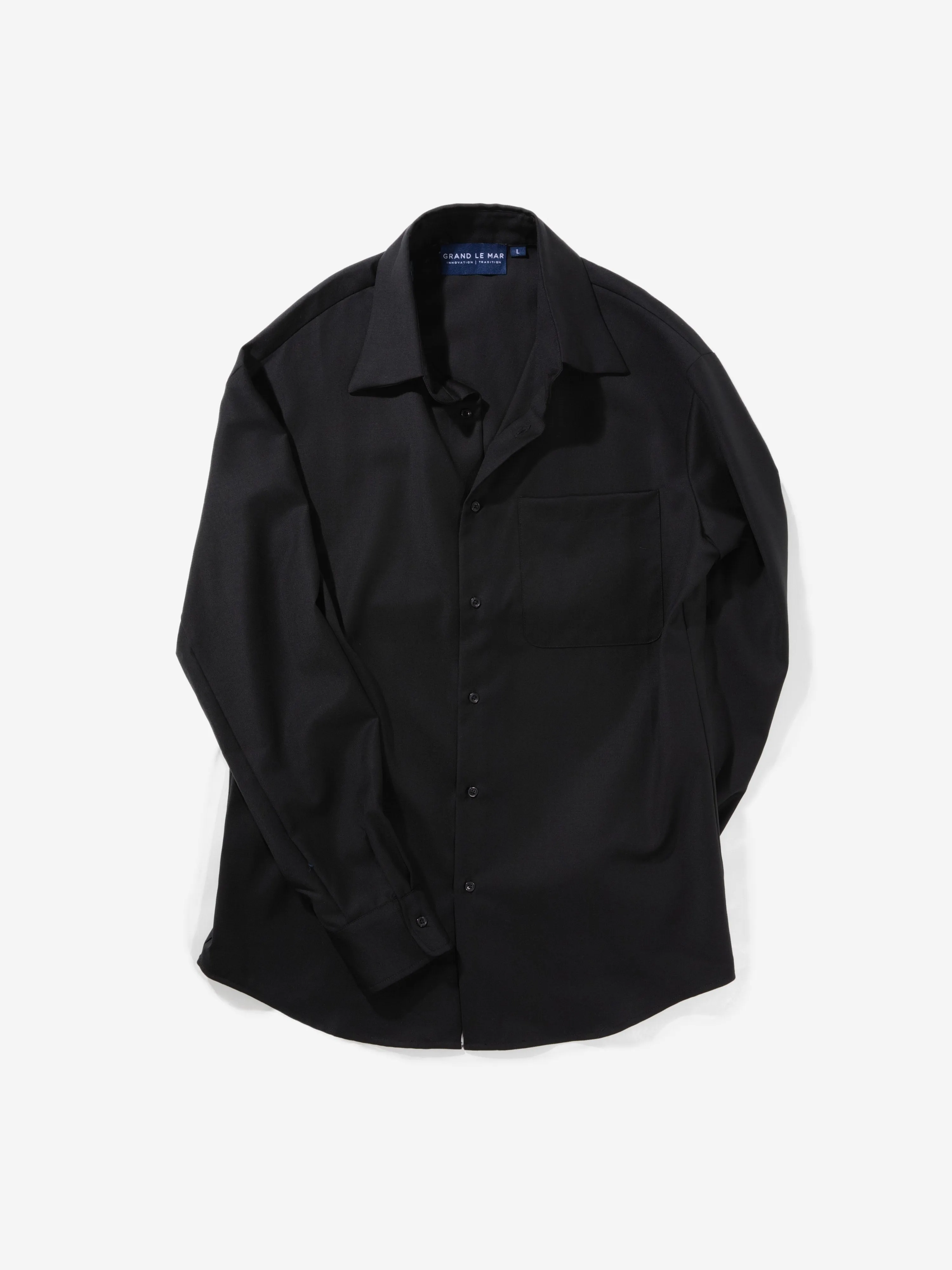 Black S130 Wool Shirt