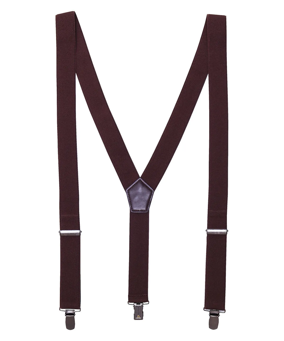 Brown - Clip-on trouser braces