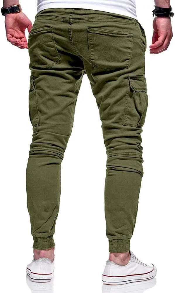 Cargo Pants for Men Big and Tall Baggy Pants with Zipper Pockets Man's Lightweight Hiking Ripstop Cargo Pants Regular