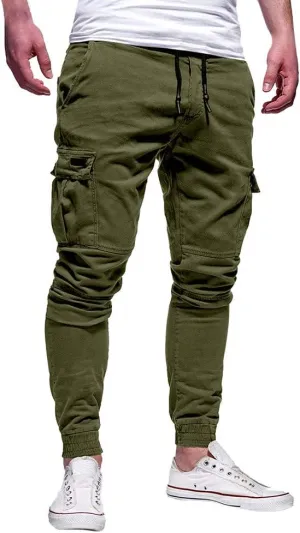 Cargo Pants for Men Big and Tall Baggy Pants with Zipper Pockets Man's Lightweight Hiking Ripstop Cargo Pants Regular
