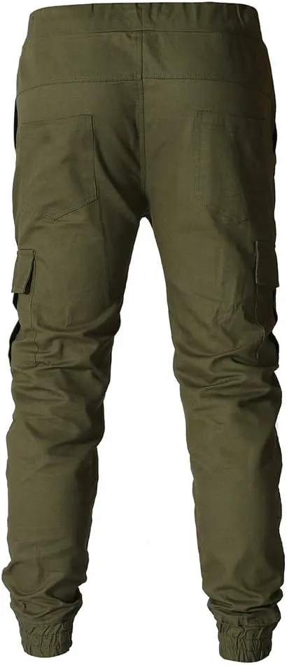 Cargo Pants for Men Big and Tall Baggy Pants with Zipper Pockets Man's Lightweight Hiking Ripstop Cargo Pants Regular