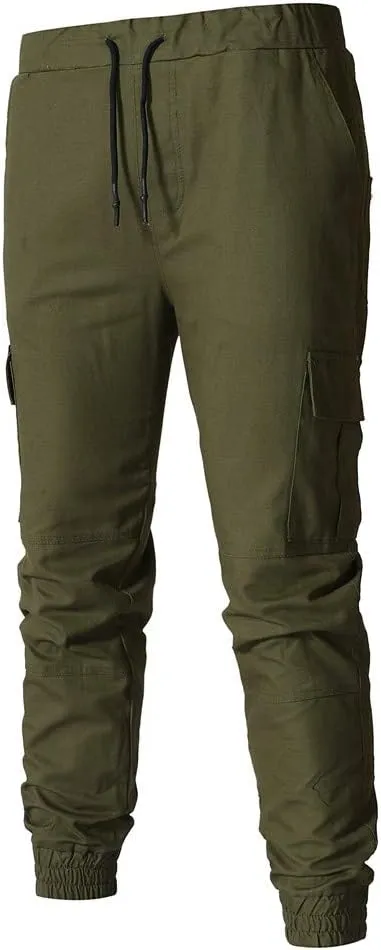 Cargo Pants for Men Big and Tall Baggy Pants with Zipper Pockets Man's Lightweight Hiking Ripstop Cargo Pants Regular