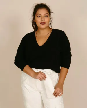 Cashmere Ava Sweater | Black