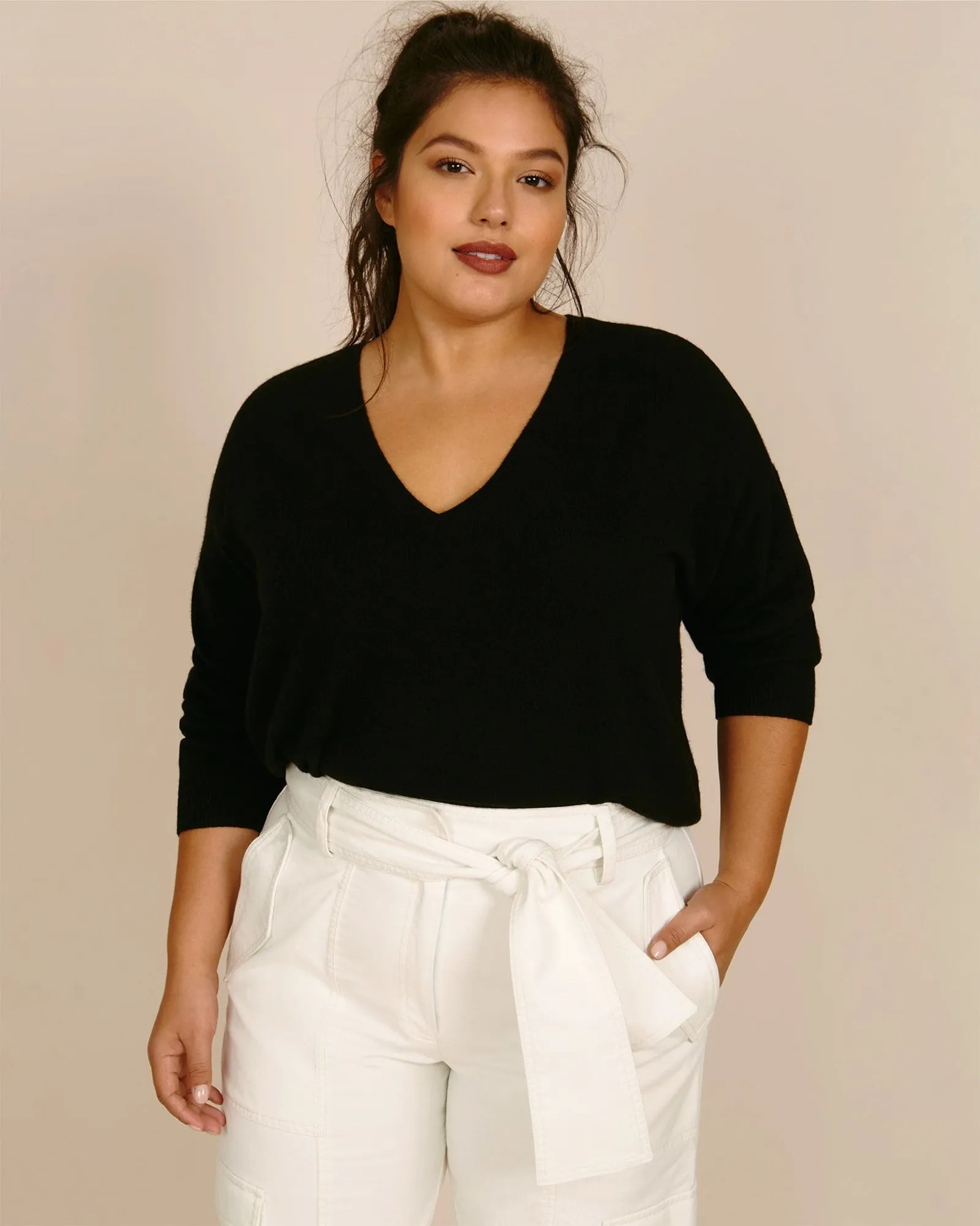Cashmere Ava Sweater | Black