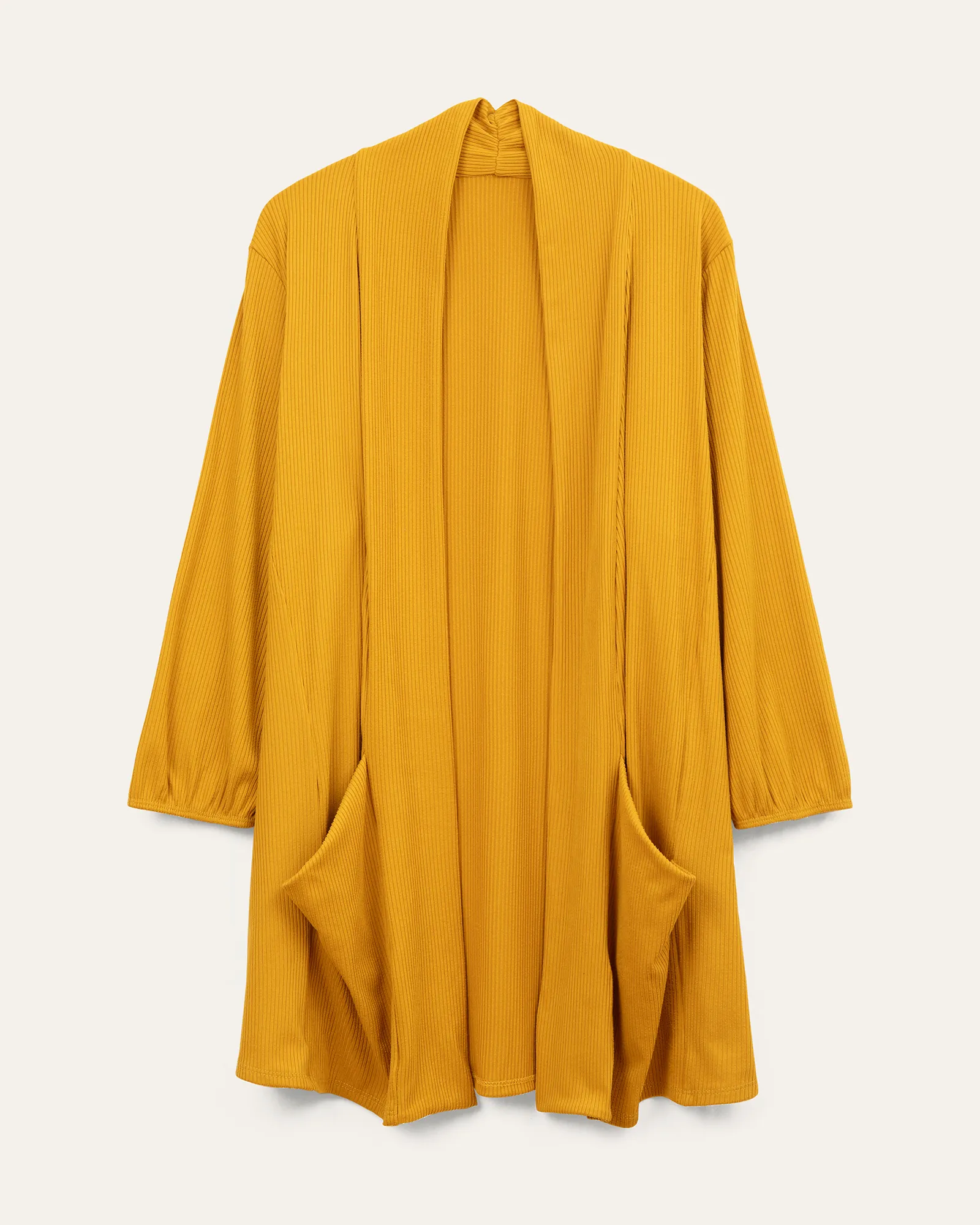 Cia 3/4 Sleeve Cardigan | Mustard