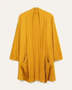 Cia 3/4 Sleeve Cardigan | Mustard