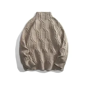 Cozy Patterned Knit Sweater