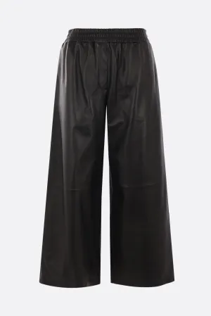 Cropped Leather Trousers