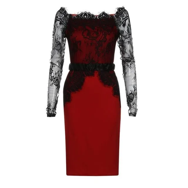 Elegant Party Knee Dress