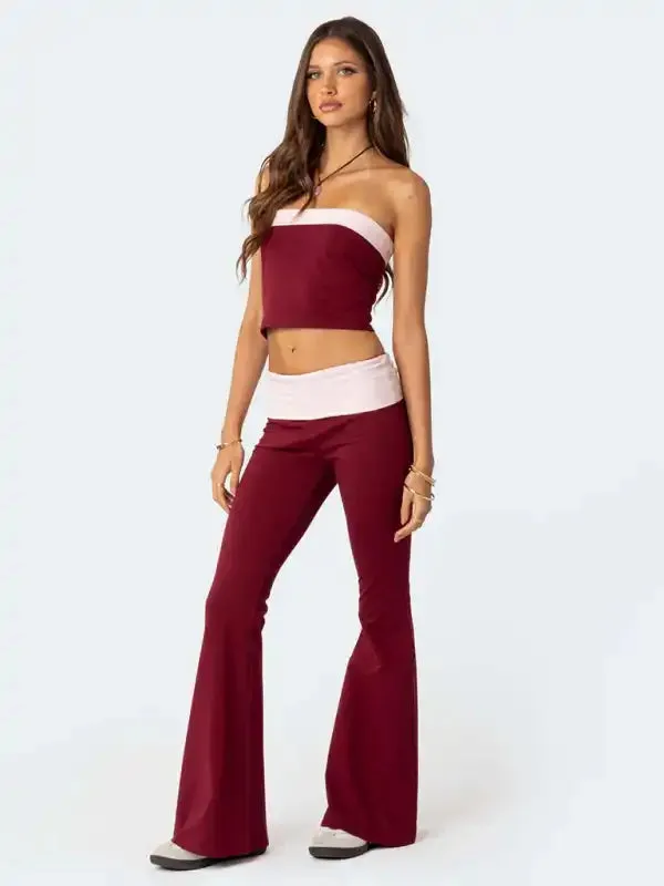 Fashionable, comfortable, slimming, anti-waist low-waist Flared Pants
