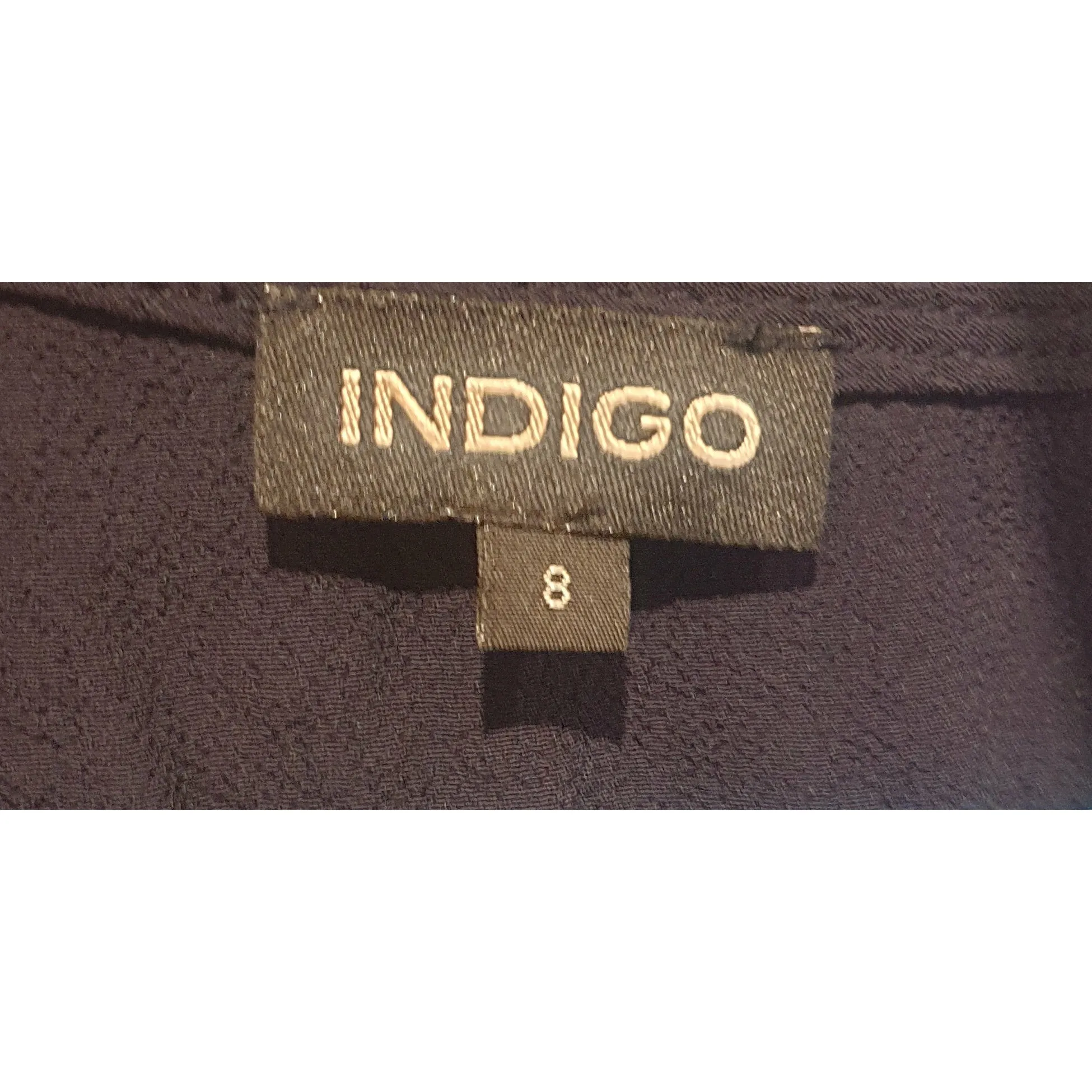 Indigo Australian brand dark navy rayon puffy sleeve tee shirt size 8