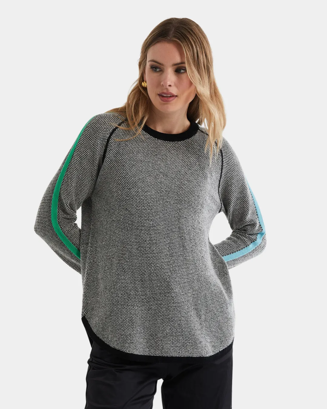 ld   co Waffle Crew Sweater