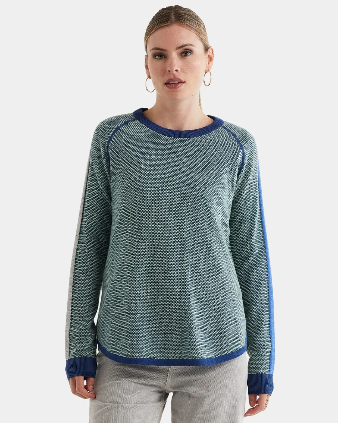 ld   co Waffle Crew Sweater