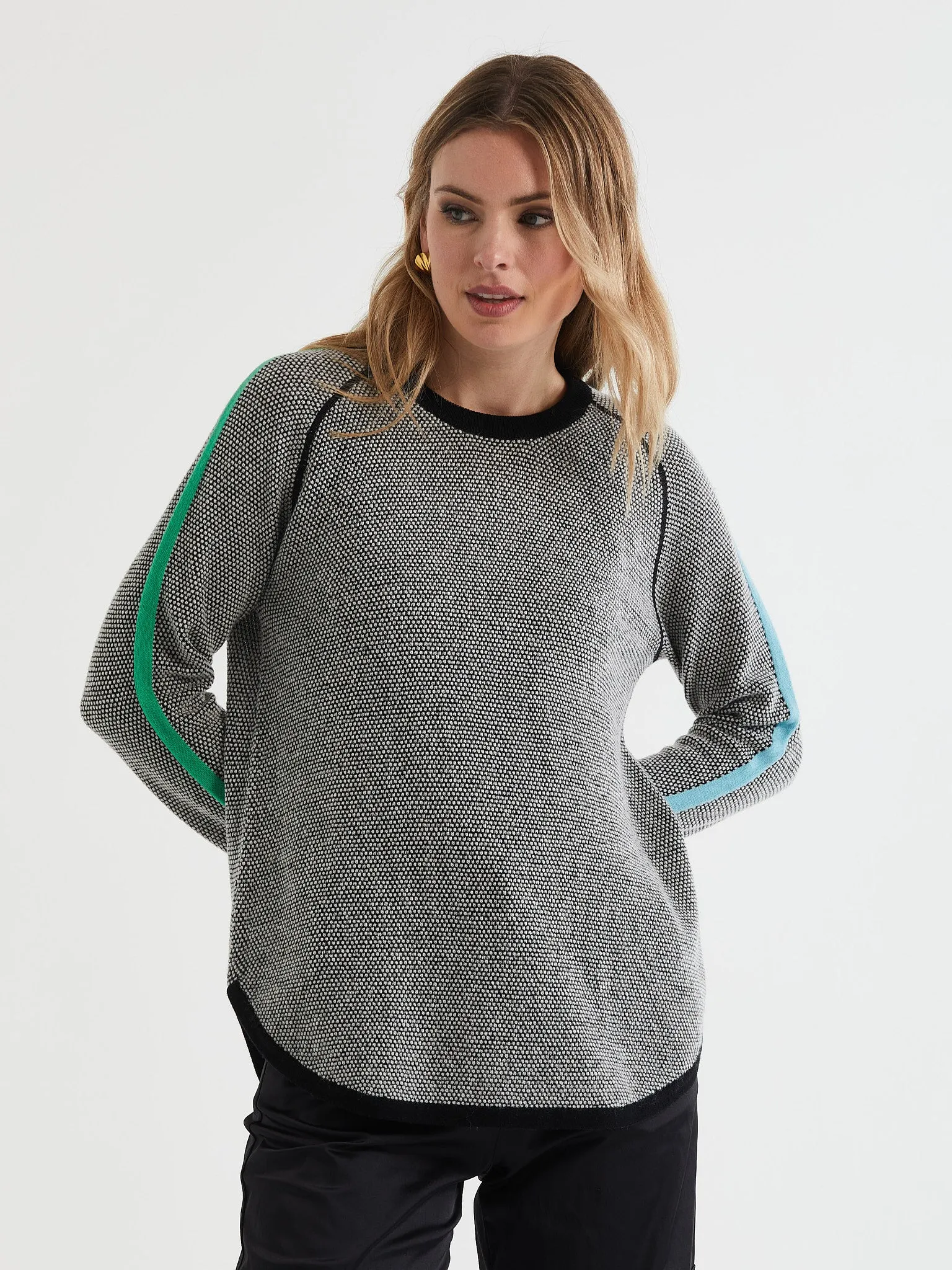 ld   co Waffle Crew Sweater