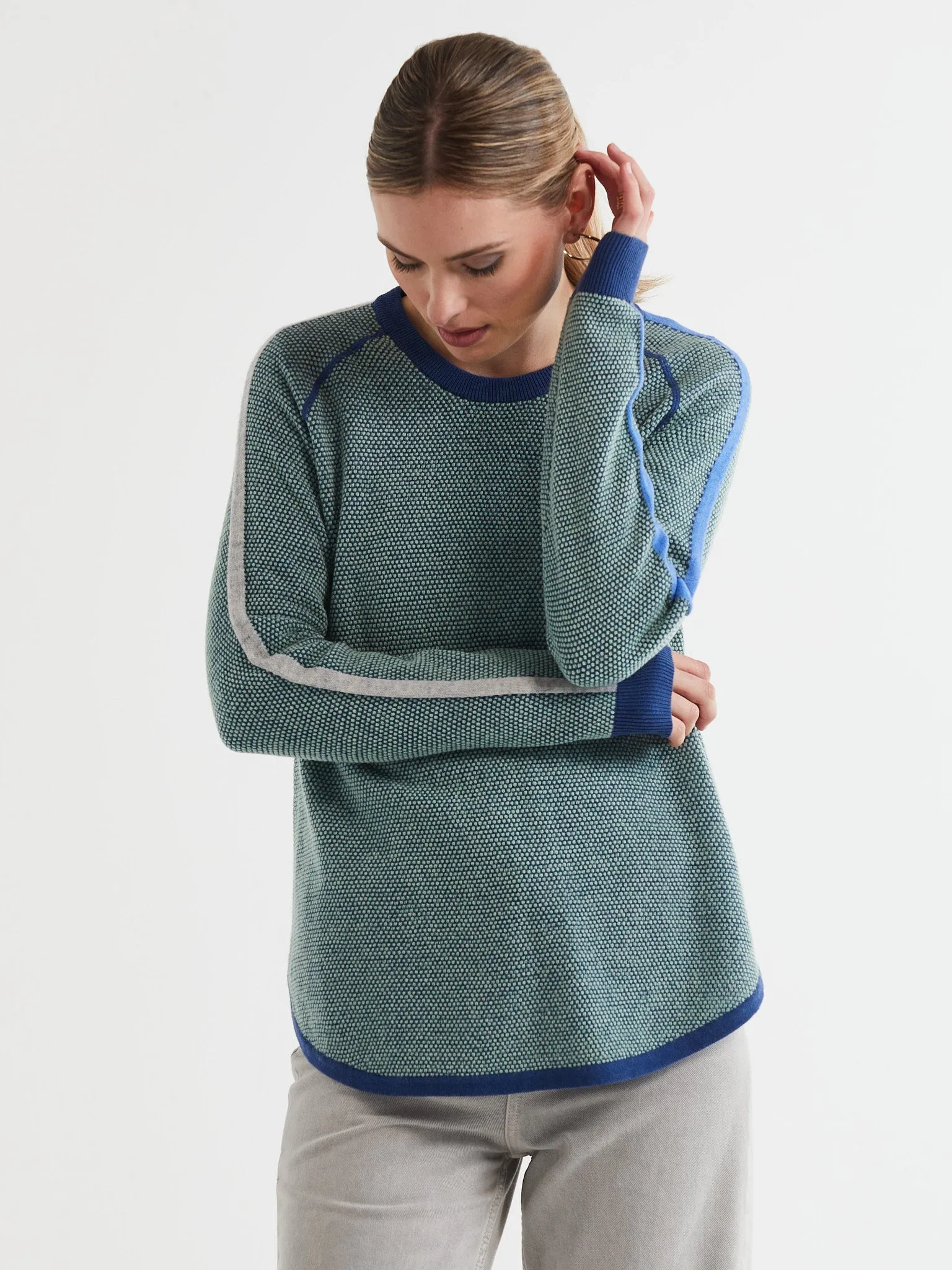 ld   co Waffle Crew Sweater