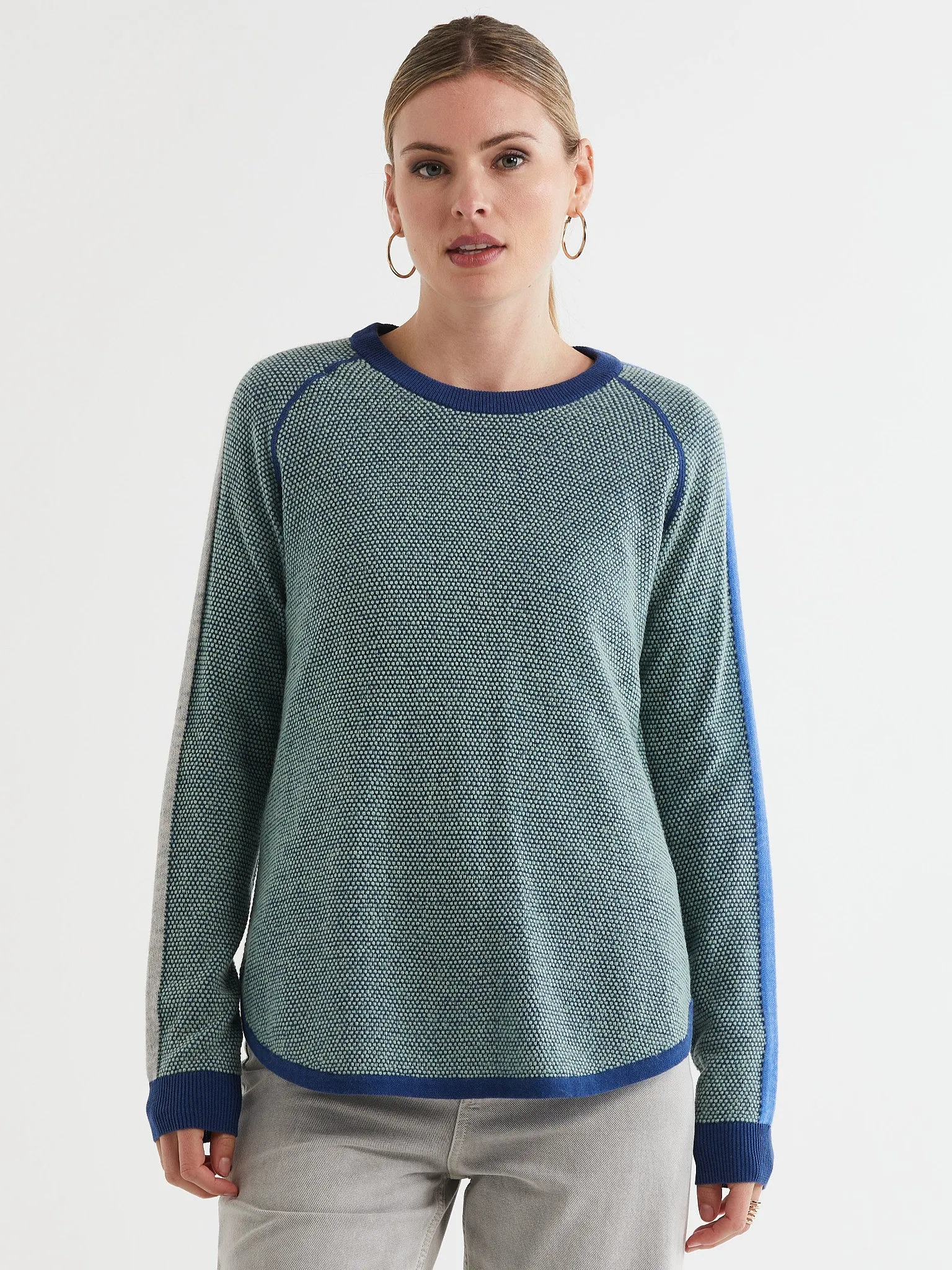 ld   co Waffle Crew Sweater