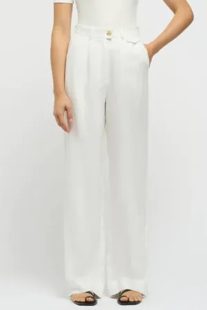 Martine Linen Trousers White
