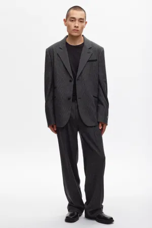 Men's Wool Laureate Jacket in Charcoal Houndstooth 414