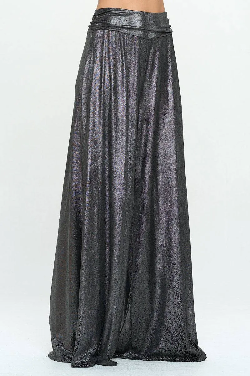 Metallic Pants | Elastic Waist | Pockets | CozyCouture®