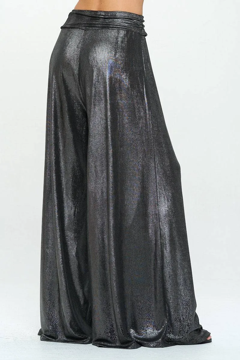 Metallic Pants | Elastic Waist | Pockets | CozyCouture®