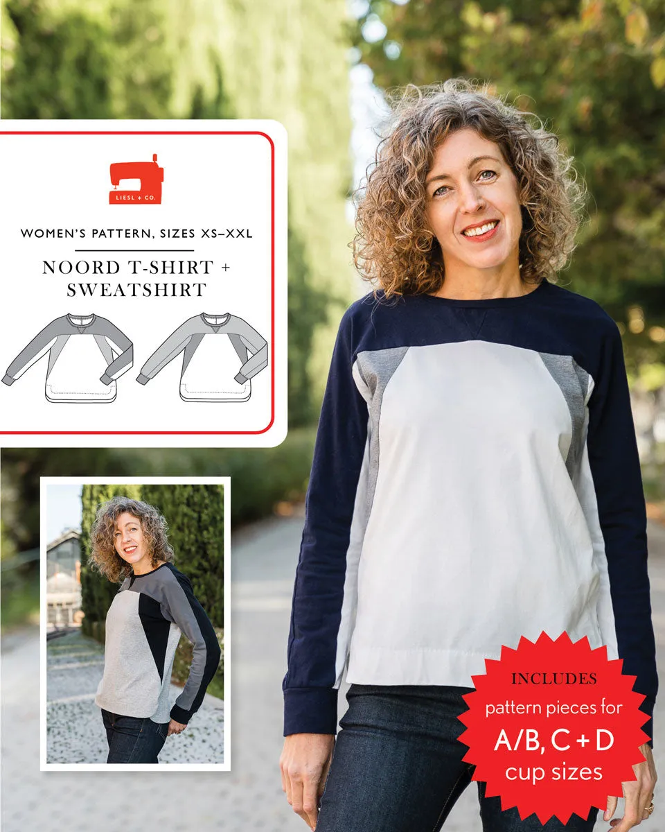 PDF Pattern - Noord T-Shirt   Sweatshirt  | Liesl   Co