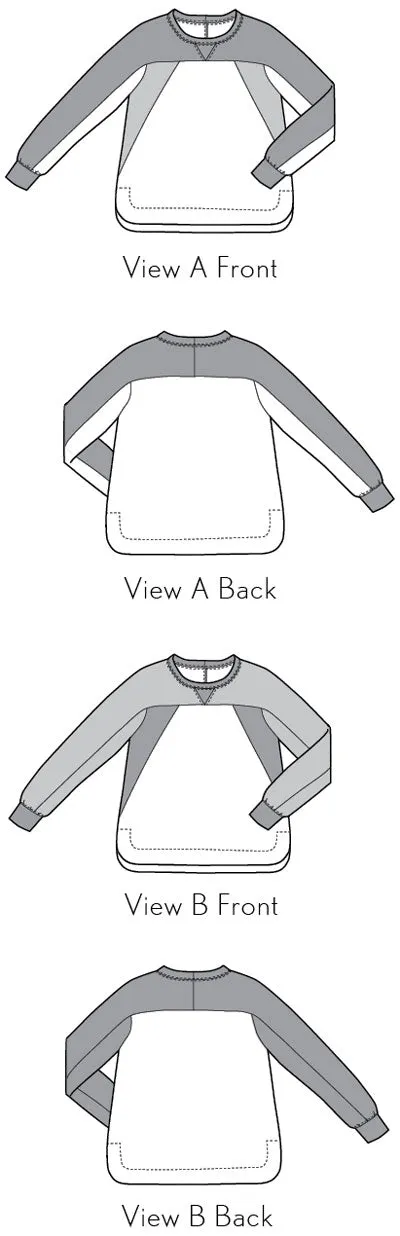 PDF Pattern - Noord T-Shirt   Sweatshirt  | Liesl   Co
