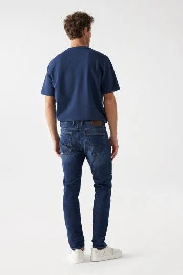 Salsa slim dark wash jeans mens