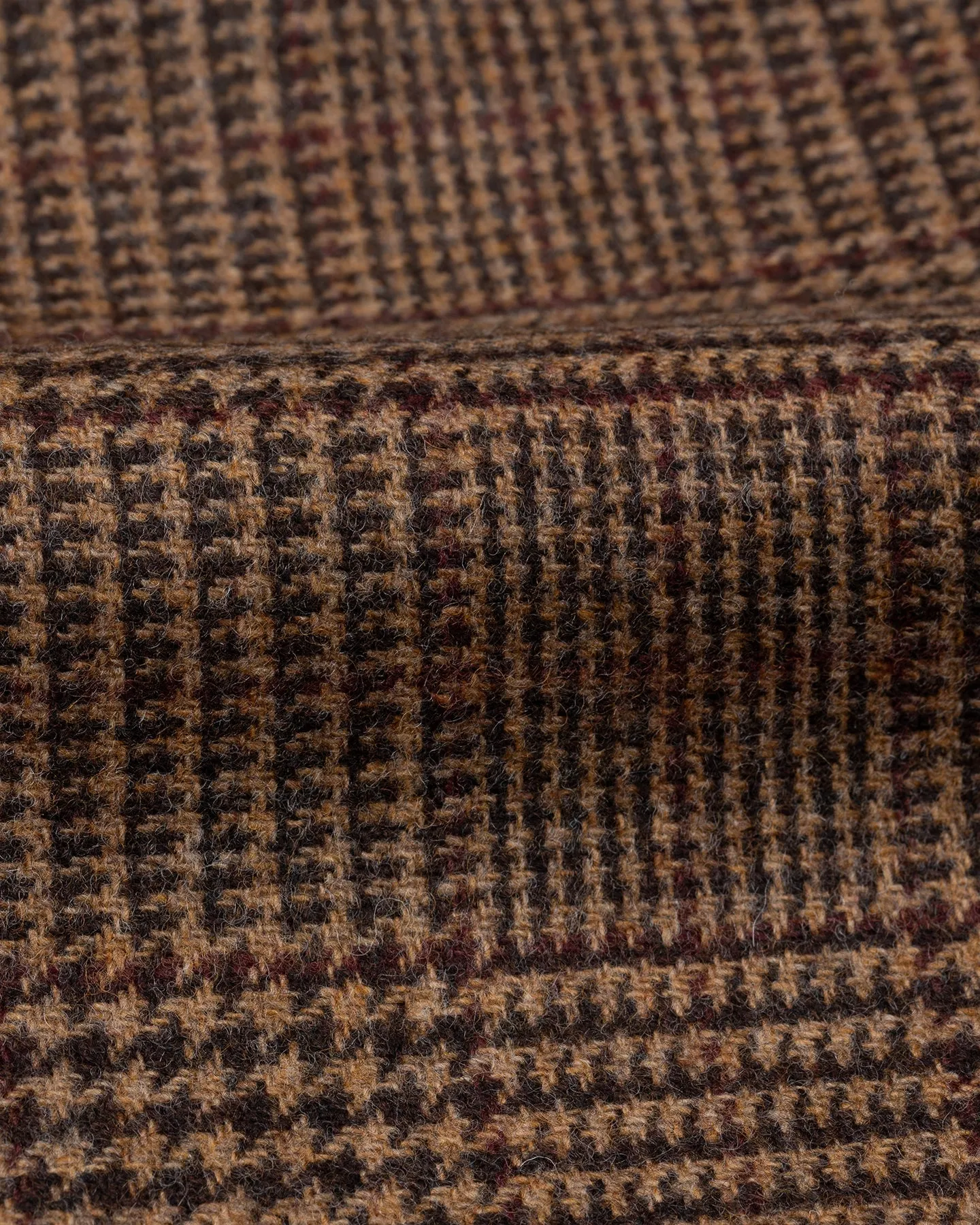Sport Coat Brown Prince of Wales Merino Wool