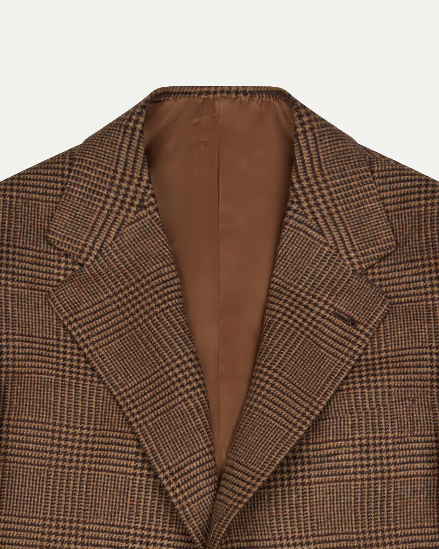 Sport Coat Brown Prince of Wales Merino Wool