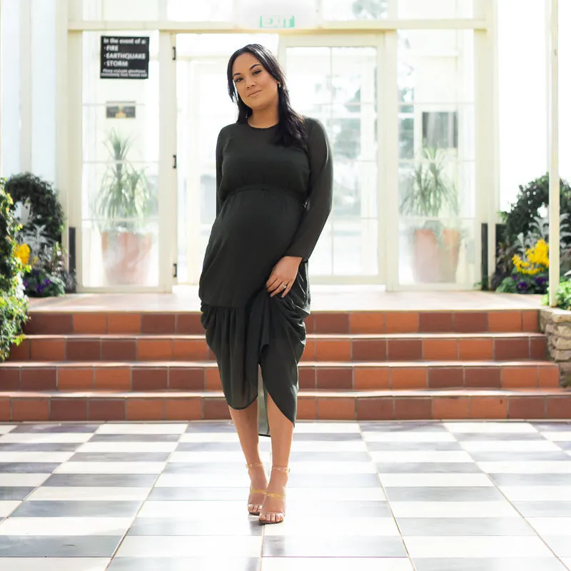 Thrash and Thrill Dress | Army Green | Size Medium