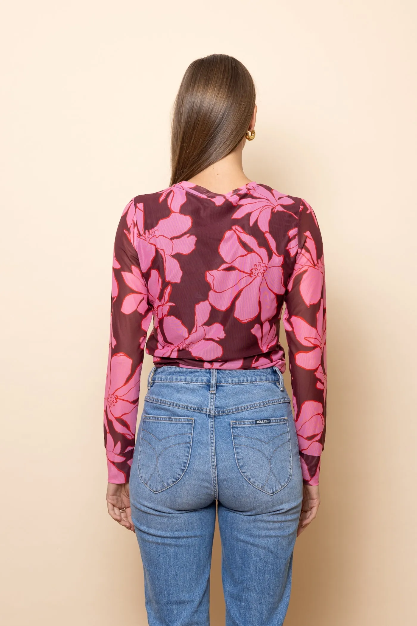 WHOLESALE - MAGNOLIA Mesh Long Sleeve Top