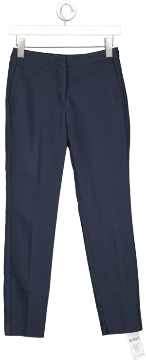ZARA Blue Tailored Slim Fit Trousers UK XS